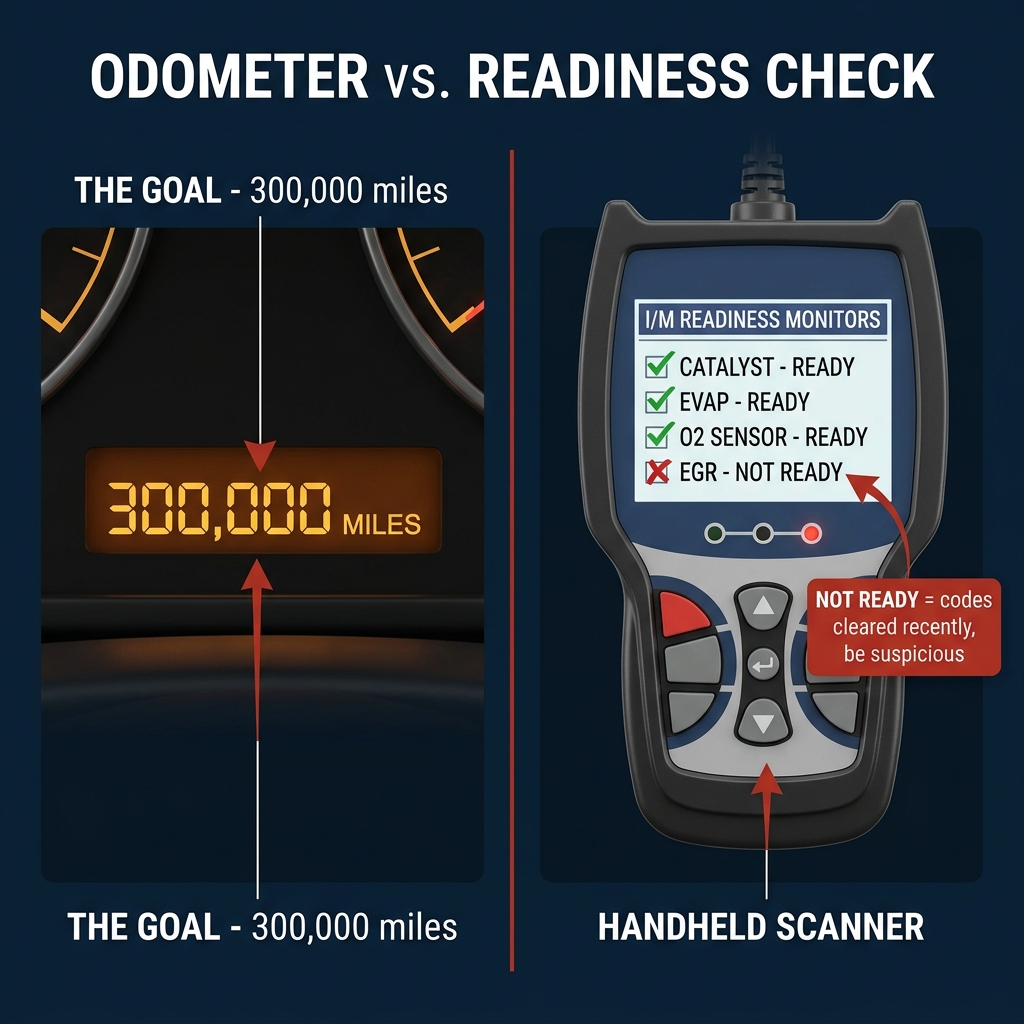 Odometer vs readiness check